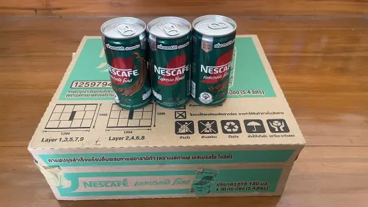 NESCAF? Espresso Roast กระป๋องเขียว ขนาด 180 มล. x 30 (ยกลัง)