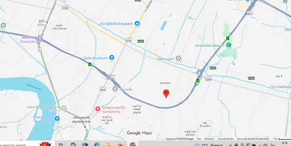 ขายบ้านเดี่ยวมือสอง ตำบลบางเมือง อำเภอเมืองสมุทรปราการ จังหวัดสมุทรปราการ เนื้อที่ 0-1-23.4